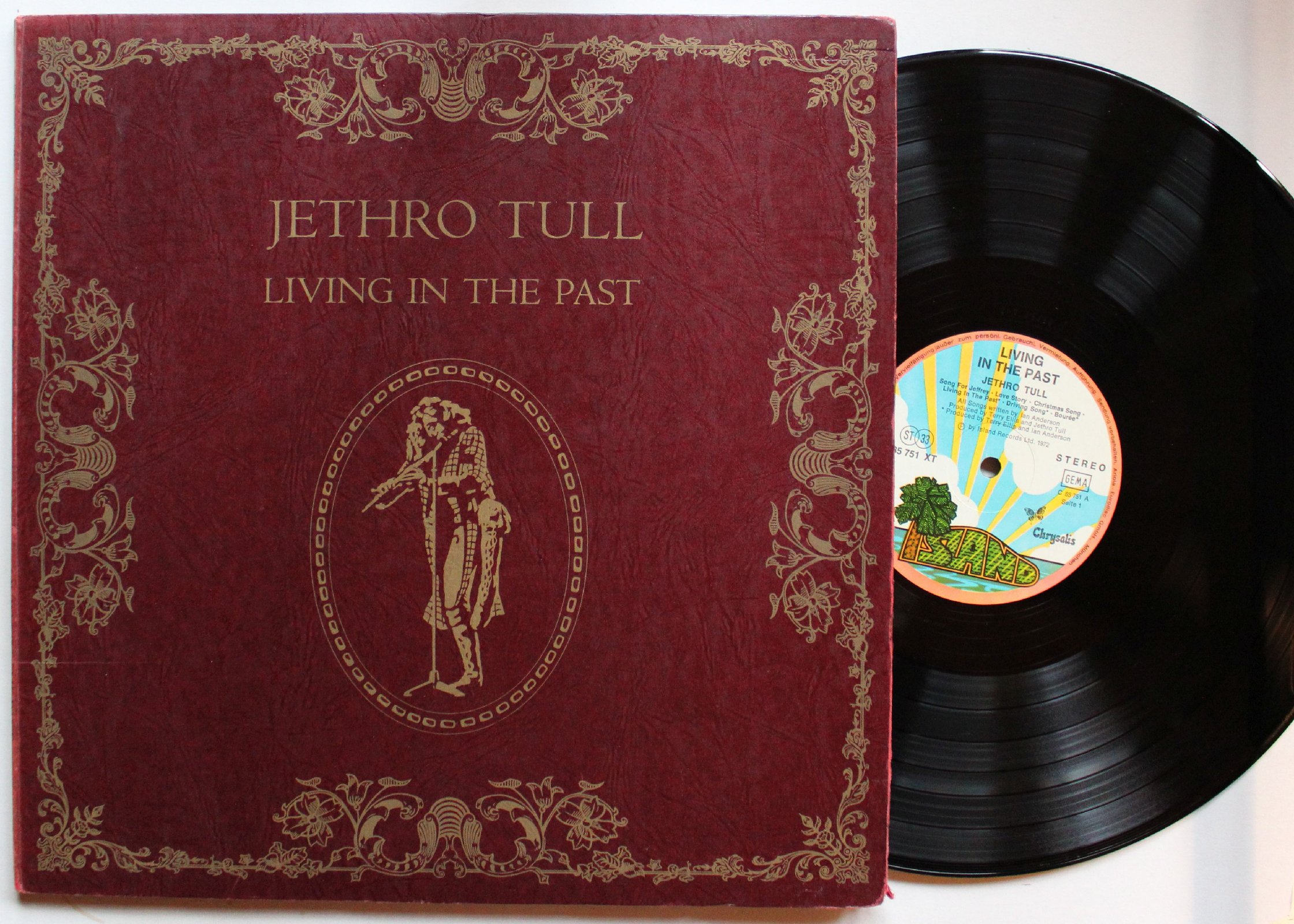 Jethro Tull Living In The Past GER 2LP 1972 Booklet Cover Pink Rim